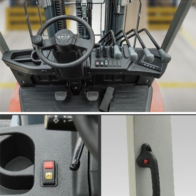 verhoog de veiligheid op de werkvloer met de g3 stage v serie heftrucks van Heli heftrucks