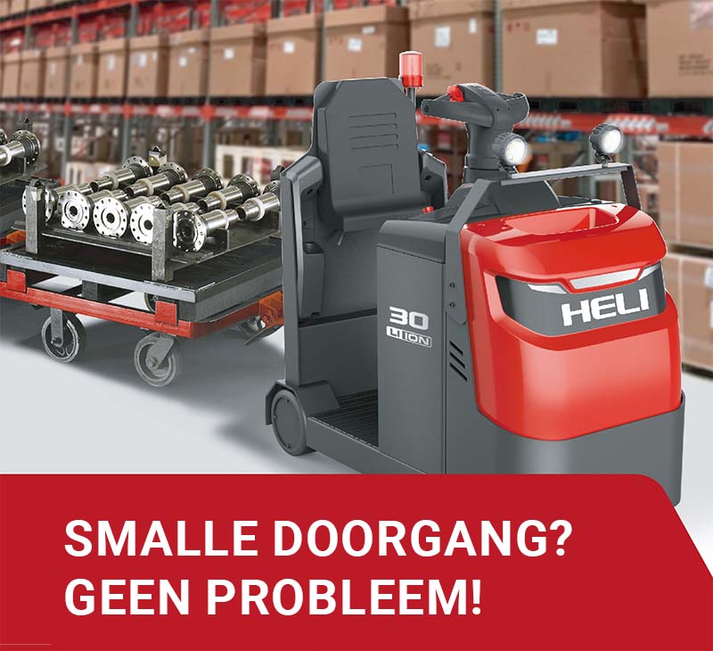 De 3 - 4.5 ton lithium trekker uit de G2 serie van Heli Heftrucks maakt efficient werken mogelijk, zelfs in smalle werkruimtes!