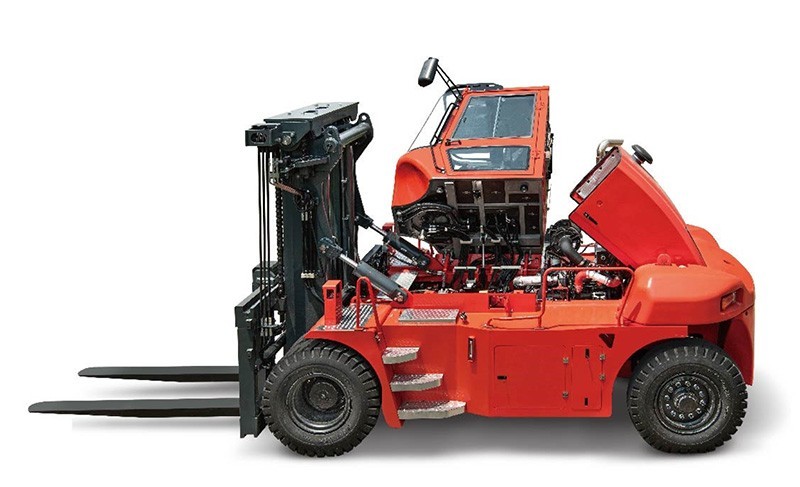 De CPCD 12 - 16 ton heftrucks van Heli heftrucks is zeer onderhoudsvriendelijk.